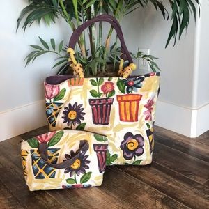 Sun n Sand 2 piece Beach tote and matching satchel